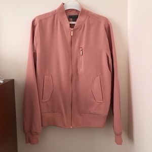 Pink bomber jacket